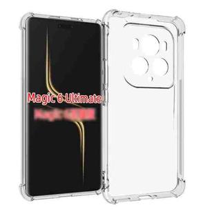 For Honor Magic6 Ultimate Shockproof Non-slip Thickening TPU Phone Case(Transparent)