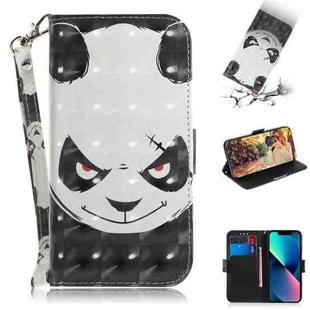 For iPhone 15 3D Colored Horizontal Flip Leather Phone Case(Angry Bear)