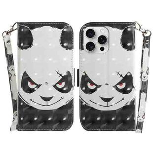 For iPhone 16 Pro Max 3D Colored Horizontal Flip Leather Phone Case(Angry Bear)