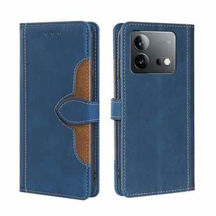 For vivo iQOO Neo 8 / 8 Pro 5G Skin Feel Magnetic Buckle Leather Phone Case(Blue)