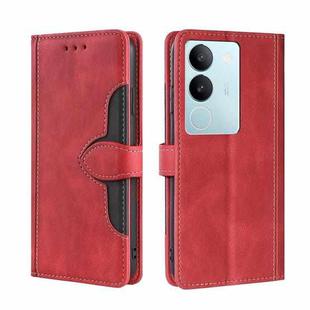 For vivo S17 5G / S17 Pro 5G Skin Feel Magnetic Buckle Leather Phone Case(Red)