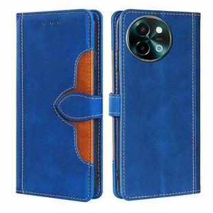 For vivo Y38 5G / T3x 5G Global Skin Feel Magnetic Buckle Leather Phone Case(Blue)