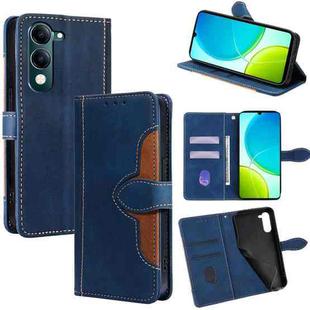 For vivo Y29s 5G / Y04 4G Skin Feel Magnetic Buckle Leather Phone Case(Blue)