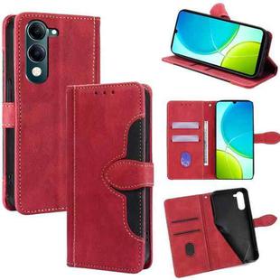 For vivo Y29s 5G / Y04 4G Skin Feel Magnetic Buckle Leather Phone Case(Red)
