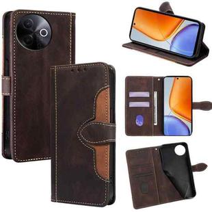 For vivo Y39 5G Global Skin Feel Magnetic Buckle Leather Phone Case(Brown)