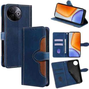 For vivo Y39 5G Global Skin Feel Magnetic Buckle Leather Phone Case(Blue)