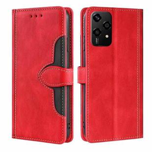 For Honor 200 Lite 5G Global Skin Feel Magnetic Buckle Leather Phone Case(Red)