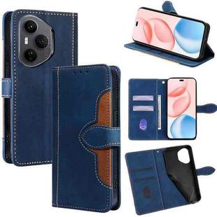 For Honor 400 Pro Global 160.8mm Skin Feel Magnetic Buckle Leather Phone Case(Blue)