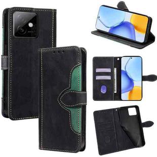 For Honor X60 GT 5G Skin Feel Magnetic Buckle Leather Phone Case(Black)