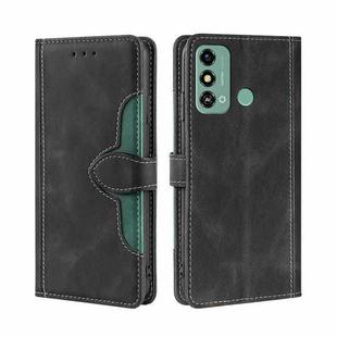 For ZTE Blade A53 4G Skin Feel Magnetic Buckle Leather Phone Case(Black)