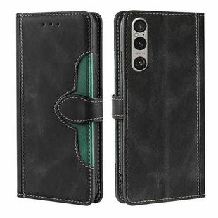 For ZTE Anshin Family Skin Feel Magnetic Buckle Leather Phone Case(Black)