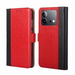 For vivo iQOO Neo 8 / 8 Pro 5G Ostrich Texture Horizontal Flip Leather Phone Case(Red)