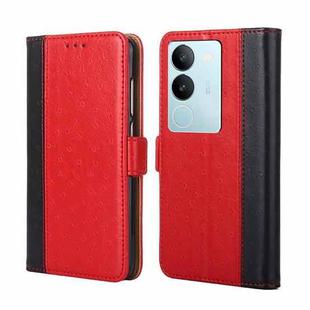 For vivo S17 5G / S17 Pro 5G Ostrich Texture Horizontal Flip Leather Phone Case(Red)