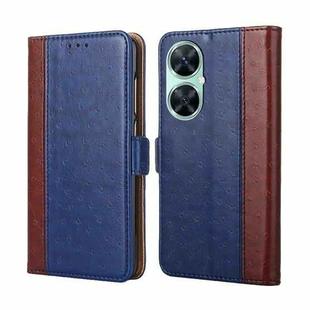 For Huawei Enjoy 60 Pro / nova 11i Ostrich Texture Horizontal Flip Leather Phone Case(Blue)