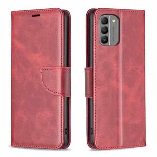 For Nokia G310 Lambskin Texture Pure Color Flip Leather Phone Case(Red)