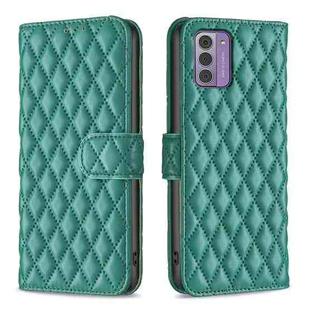 For Nokia G42 Diamond Lattice Wallet Flip Leather Phone Case(Green)