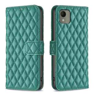 For Nokia C110 Diamond Lattice Wallet Flip Leather Phone Case(Green)