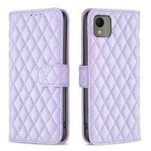 For Nokia C110 Diamond Lattice Wallet Flip Leather Phone Case(Purple)