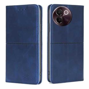 For vivo V30e 5G Global Cow Texture Magnetic Leather Phone Case(Blue)