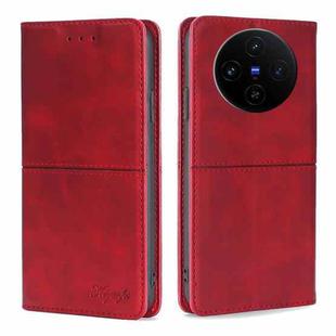 For vivo X100s Cow Texture Magnetic Leather Phone Case(Red)