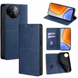 For vivo Y39 5G Global Cow Texture Magnetic Leather Phone Case(Blue)