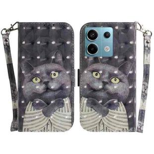 For Xiaomi Redmi Note 13 Pro 5G 3D Colored Horizontal Flip Leather Phone Case(Hug Cat)