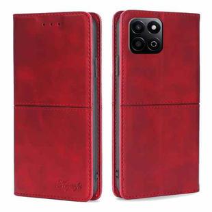 For Honor Play 60 Plus Cow Texture Magnetic Leather Phone Case(Red)