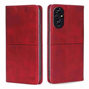 For Honor 200 5G Cow Texture Magnetic Leather Phone Case(Red)