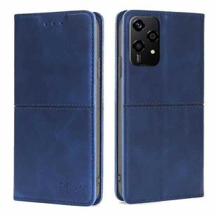 For Honor 200 Lite 5G Global Cow Texture Magnetic Leather Phone Case(Blue)