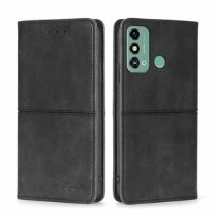 For ZTE Blade A53 4G Cow Texture Magnetic Leather Phone Case(Black)