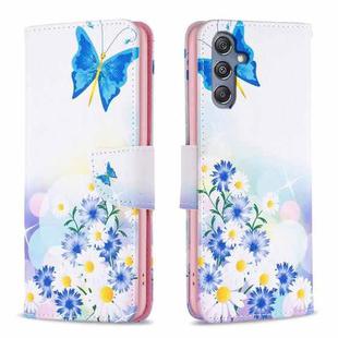 For Samsung Galaxy M34 5G Colored Drawing Pattern Leather Phone Case(Butterfly Love)
