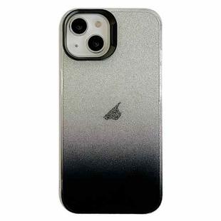 For iPhone 13 Double Sided IMD Gradient Glitter PC Phone Case(Black)