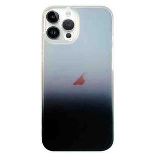 For iPhone 14 Pro Max Double Sided IMD Laser Gradient PC Phone Case(Black)