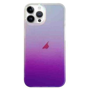 For iPhone 13 Pro Double Sided IMD Laser Gradient PC Phone Case(Purple)