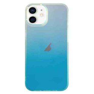 For iPhone 12 Double Sided IMD Laser Gradient PC Phone Case(Blue)