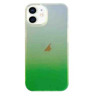 For iPhone 11 Double Sided IMD Laser Gradient PC Phone Case(Green)