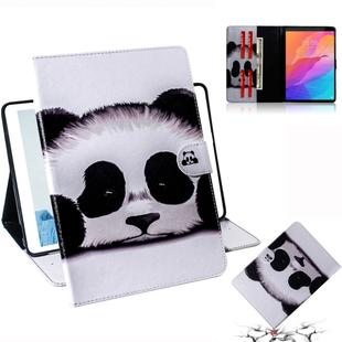 For Huawei MatePad T8 Colored Drawing Pattern Horizontal Flip PU Leather Case with Holder & Card Slots & Wallet(Panda)