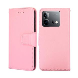 For vivo iQOO Neo 8 / 8 Pro 5G Crystal Texture Leather Phone Case(Pink)