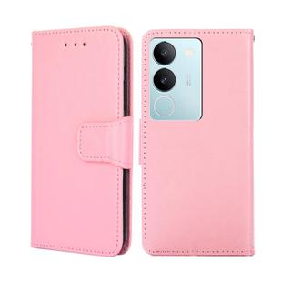 For vivo S17 5G / S17 Pro 5G Crystal Texture Leather Phone Case(Pink)