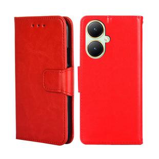 For vivo Y35+ 5G Crystal Texture Leather Phone Case(Red)