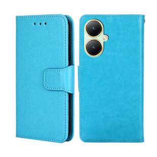 For vivo Y35+ 5G Crystal Texture Leather Phone Case(Sky Blue)