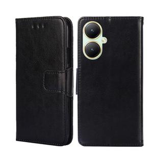 For vivo Y35+ 5G Crystal Texture Leather Phone Case(Black)