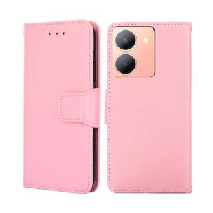 For vivo Y78 5G Crystal Texture Leather Phone Case(Pink)