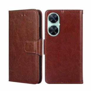 For Huawei Enjoy 60 Pro / nova 11i Crystal Texture Leather Phone Case(Brown)