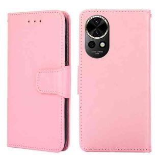 For Huawei nova 12 5G Crystal Texture Leather Phone Case(Pink)