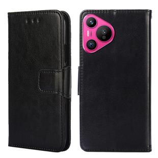 For Huawei Pura 70 5G Crystal Texture Leather Phone Case(Black)