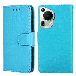 For Huawei Pura 70 Ultra 5G Crystal Texture Leather Phone Case(Sky Blue)
