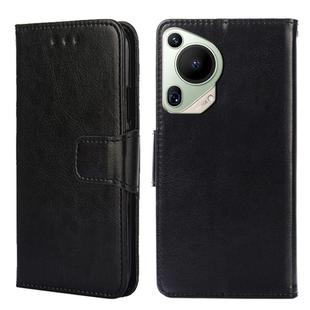 For Huawei Pura 70 Ultra 5G Crystal Texture Leather Phone Case(Black)