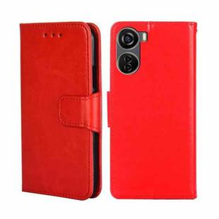 For ZTE Axon 40 Lite Crystal Texture Leather Phone Case(Red)