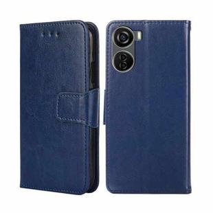 For ZTE Axon 40 Lite Crystal Texture Leather Phone Case(Royal Blue)